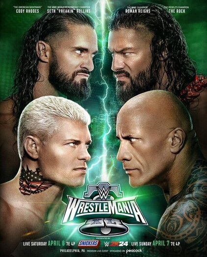 Download WWE WrestleMania XL 2024 Night 1 PPV 1080p 720p 480p WEBRip x264